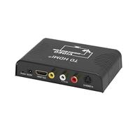 Convertisseur S-Vidéo vers HDMI 3 en 1, adaptateur composite AV péritel vidéo, entrée RCA sortie for décodeur DVD HDTV