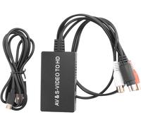 Convertisseur S-VidéO vers S-VidéO et 3RCA CVBS Composite vers Audio VidéO Convertisseur Support 1080P 720P.[W718]