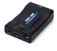 Convertisseur Scart Péritel vers HDMI - Branchez vos appareils peritel sur une prise HDMI - TV Vidéoprojecteur - HD - Straße Tech ® C