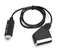 Convertisseur SCART to HDMI Audio-Video Adapter pour VHS VCR DVD - Support 720p 1080P