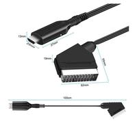 Convertisseur SCART vers HDMI, traitement avancé du signal pour une image haute résolution nette, adaptateur analogique-numérique HDMI Plug and