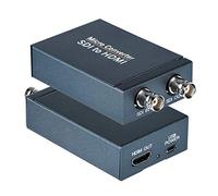 Convertisseur SDI vers HDMI, SDI en sortie HDMI avec boucle SDI, 1080p @ 60 Hz Audio Embedder Support HDMI 1.3, 3G/HD-SDI Format Automatique Extension de Détection pour Caméra CCTV