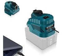 Convertisseur Step Down 18 V vers 12 V compatible avec batterie Makita 18 V (sans batterie), DC 12 V 20 A 240 W Convertisseur abaissé Power Station Adaptateur allume-cigare pour voiture, robotique