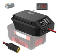 Convertisseur Step Down 18 V vers 12 V pour batterie Einhell 18 V, adaptateur d'alimentation de batterie DC, adaptateur allume-cigare, parfait pour la mise à niveau des outils électriques, des bandes