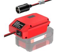 Convertisseur Step Down pour adaptateur de batterie Einhell 18 V vers 12 V | Pour batterie Parkside 20 V. Sortie 5 V-13 V réglable avec prise allume-cigare. Parfait pour voiture, robotique, LED
