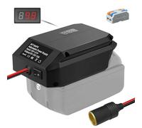 Convertisseur Step Down pour Makita 18 V vers 12 V - Adaptateur de batterie - 5 V-13 V - Régulateur de conversion descendante - Chargeur DIY - Convertisseur d'alimentation avec allume-cigare pour