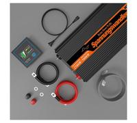 Convertisseur Tension Convertisseur 1500 W 2500 W DC 12 V vers AC 220 V 230 V Transformateur À Onde Sinusoïdale Hors Réseau pour Onduleur Domestique avec Chargeur(2500W)