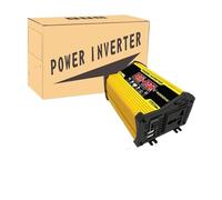 Convertisseur Tension Convertisseur De Puissance De Pointe pour Voiture 4000 W, Transformateur CC 12 V vers CA 110/220 V, Double USB, Affichage De La Tension(Le Noir,110V Uni)