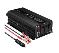 Convertisseur Tension Convertisseur De Tension 500 W-4000 W, Double Port USB Universel/Prise UE, Adaptateur De Batterie, Onduleur De Puissance, Accessoires Automobiles(2000W LED)