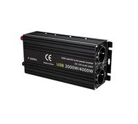 Convertisseur Tension Convertisseur De Tension 500 W-4000 W, Double Port USB Universel/Prise UE, Adaptateur De Batterie, Onduleur De Puissance, Accessoires Automobiles(2600W LED)