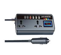 Convertisseur Tension Convertisseur QC 3.0 USB/PD/Type-C Chargeur Détection Tension Interrupteur Marche/arrêt 200 W DC 12 V/24 V vers AC 220 V