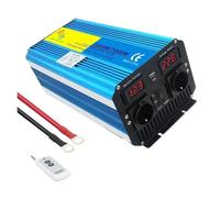 Convertisseur Tension Convertisseurs À Onde Sinusoïdale Onduleurs DC 24 V vers AC 220 V Puissance Crête 4000 W À 8000 W pour Caravanes Voyage Affichage LED(110V US,7000W Remote Control)