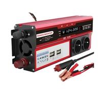 Convertisseur Tension Onduleur 4000 W 3000 W DC 12 V vers AC 220 V 230 V pour Camping-Car Téléphone Voiture Transformateur avec 4 Prises USB UE Affichage LED(3000W)