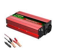 Convertisseur Tension Onduleur Sinusoïdal Modifié 3000 W 4000 W AC 12 V À 220 V 50 Hz Convertisseur Accessoires Automobiles LED Solaire Prise Standard Européenne(12V1500W50HZ EU)