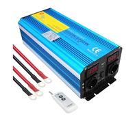 Convertisseur Tension Onduleur Sinusoïdal Pur 4000 W/8000 W DC 12 V/24 V vers AC 220 V 110 V 127 V LED Transformateur De Tension Prise Universelle UE/US(24V-110V US)