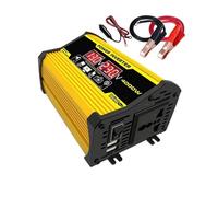 Convertisseur Tension Onduleur Voiture Peak 4000W 12V 220V/110V LED AC Convertisseur Chargeur Adaptateur Inverseur Double USB Transformateur Onde Sinusoïdale Modifiée(Yellow 220V)