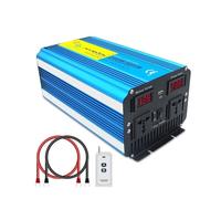 Convertisseur Tension Pur Sinus DC24V Vers AC220V Convertisseurs À Onde Sinusoïdale Puissance Crête 4000 W À 8000 W Caravanes Onduleurs Voyage Affichage LED(220V Universal,5000W Remote)