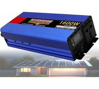 Convertisseur Tension Pur Sinus Onduleur 1200W/1600W/2000W/2500W/3000W/4000W/5000W/6000W/8000W DC 12V/24V/48V/60V/72V à AC 110V/220V 230V AC pour Énergie Solaire De Voiture(1600W,60Vto220V)