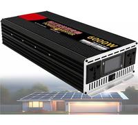 Convertisseur Tension Pur Sinus Onduleur 1200W/1600W/2000W/2500W/3000W/4000W/5000W/6000W/8000W DC 12V/24V/48V/60V/72V à AC 110V/220V 230V AC pour Énergie Solaire De Voiture(6000w,72Vto110V)