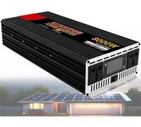 Convertisseur Tension Pur Sinus Onduleur 1200W/1600W/2000W/2500W/3000W/4000W/5000W/6000W/8000W DC 12V/24V/48V/60V/72V à AC 110V/220V 230V AC pour Énergie Solaire De Voiture(8000w,48Vto110V)