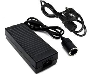 Convertisseur Transformateur Adaptateur Secteur Alimentation Chargeur AC 220V vers DC 12V 10A 120W Allume Cigare pour Glacière Électrique Mini Compresseur d'air Aspirateur Main Mini Frigo
