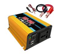 Convertisseur Transformateur Tension D'inverseur Puissance Voiture Onde Sinusoïdale Modifiée pour Les Accessoires Automatiques Bateau Vapeur(12V to 220V Yellow)