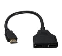 Convertisseur TV BOX mâle femelle commutateur transfert de Signal Durable Stable 2 ports HDTV pour projecteurs Hub HDMI répartiteur câble