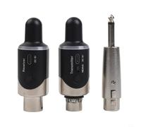 Convertisseur Uhf à commutation de fréquence en un clic pour microphone filaire et mixeur de guitare vers système sans fil avec XLR et ports 6,35 mm, portée de 50 m, longue durée de vie de 6 à 8
