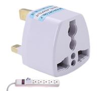 Convertisseur UK | Convertisseur de prise de courant portable - pour chargeur avec prise 3 broches pour appareils électriques, brosses à dents ou épilateurs britanniques pour voyages, campeg
