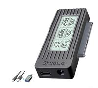 Convertisseur USB 3 1 pour disques durs 2 5/3 5" Adaptateur externe avec transfert de données rapide 5 Gbit/s Prend en charge 98 à 10 et OS 8 6+ (adaptateur AC+)