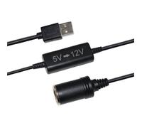 Convertisseur USB 5V vers 12V- HTC TECHNIC - Puissance 12 W - Longueur du câble 120 cm