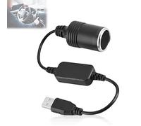 Convertisseur USB A mâle 12V pour prise allume-cigare de voiture, convertisseur d'alimentation pour GPS Dashcam