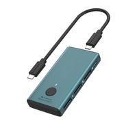 Convertisseur USB C à DP Triple, Adaptateur DisplayPort de Type C à 4K 60Hz avec écran allumé/éteint et PD étendu à 3 moniteurs, hub MST Multi-moniteurs pour MacBook Pro/Air, Surface, Dell