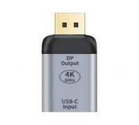 Convertisseur USB-C femelle vers DisplayPort, adaptateur Plug and Play 4K 60 Hz pour tablettes OS Pro, Surface Book et Dell Envy, sortie opt