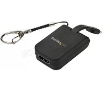StarTech Adaptateur USB‑C vers VGA CDP2VGAFC – Compact, 1080p 60Hz, câble incorporé – Noir