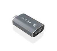 Convertisseur USB-C vers HDMI 2.0 - Boîtier en aluminium - Résolution 4K @ 60 Hz - Profondeur de couleur 48 bits/Px - Bande passante 18 Gbit/s -