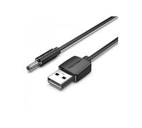 Convertisseur USB mâle vers DC 3,5 mm mâle - 1 m - Couleur noire