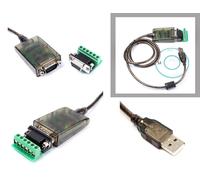 Cordon Convertisseur USB vers RS-485 (RS485 DB9). Longueur 1.2M, avec plaque additionnelle pour montage direct par fils