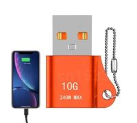 Convertisseur USB Type C - Adaptateurs Porte-clés À Charge Rapide 10 Gbit/s 240 W PD | Convertisseur En D'aluminium Pour Téléphones Portables, Tablettes, Ordinateurs Portables, Camésc