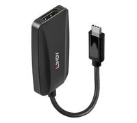 Lindy Convertisseur USB-C vers DisplayPort 1.4 43337 – 8K60Hz/4K120Hz – 13 cm Noir