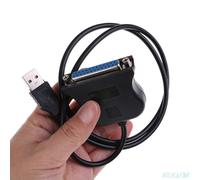 Convertisseur USB vers DB25 femelle, câble parallèle de 1m, adaptateur de cordon pour imprimante HP Brother Canon, haute qualité