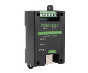 Convertisseur USB vers RS232 RS485 de qualité Industrielle avec Puce FT232RNL et Isolation de Puissance, 3 Indicateurs LED, Montage sur Rail DIN pour Système d'exploitation