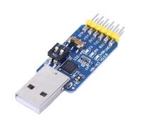 Convertisseur USB vers Série CP2102 6 en 1 Compatible Avec TTL RS485 | Convient aux conversions USB-TTL, RS232 et 232 vers 485 ; Comprend un adaptateur 6-en-1