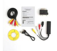 Convertisseur USB2.0 VHS vers DVD, convertit la vidéo analogique en format numérique, carte de capture audio-vidéo DVD VHS, adaptateur PC de qualité Package A