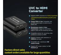 Convertisseur UVC vers HDMI SZXLCOM 1080P60 MJPEG Compatible avec DJI Pocket 3 / Pocket 4 / Pocket 4Pro USB Camera / OBSBOT MEET 2, Tiny SE UV10(uvc to hdmi) x1