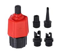 Convertisseur valve d'air compresseur, pompe bateau aubes gonflables (Rouge)