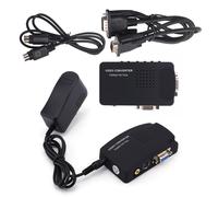 Convertisseur VGA avec entrée S-Vidéo, compatibilité BNC, support PAL et NTSC, sortie d'image stable, installation facile, Plug and Play,