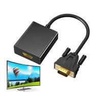 Convertisseur VGA HD pour moniteur, adaptateur VGA HD | Adaptateur d'ordinateur portable pour ordinateur portable pour une transition en douceur - Convertir haute définition, câble