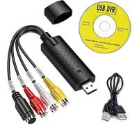 Convertisseur Vhs Audio/Vidéo Grabber Usb 2.0 Vers Numérique, Numérisation Et Édition De Sources Analogiques Comme Dvd Via Connect