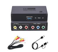 Convertisseur VHS VCR RCA vers numérique, composant AV YPbPr vers capture vidéo USB